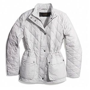 COACH DIAMOND QUILTED HACKING JACKET